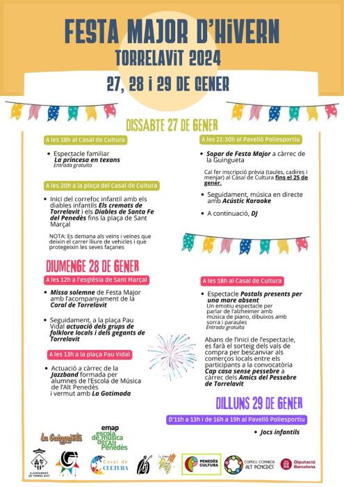 Actes festa major d'hivern Torrelavit