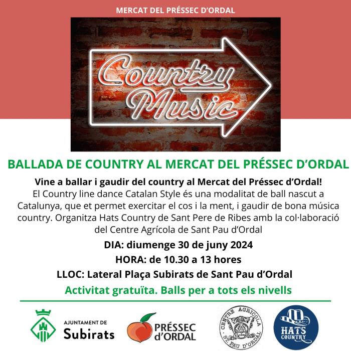 Ballada de country al Mercat del Préssec d'Ordal