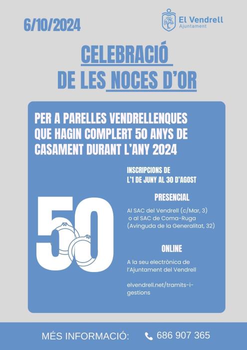  Celebració de les Noces d'Or al Vendrell