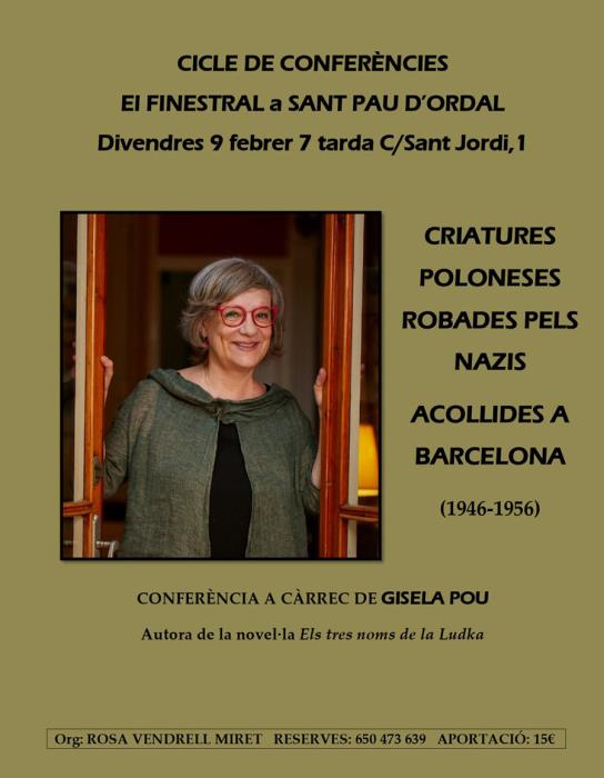 Cicle Conferències 'El Finestral a Sant Pau d'Ordal'