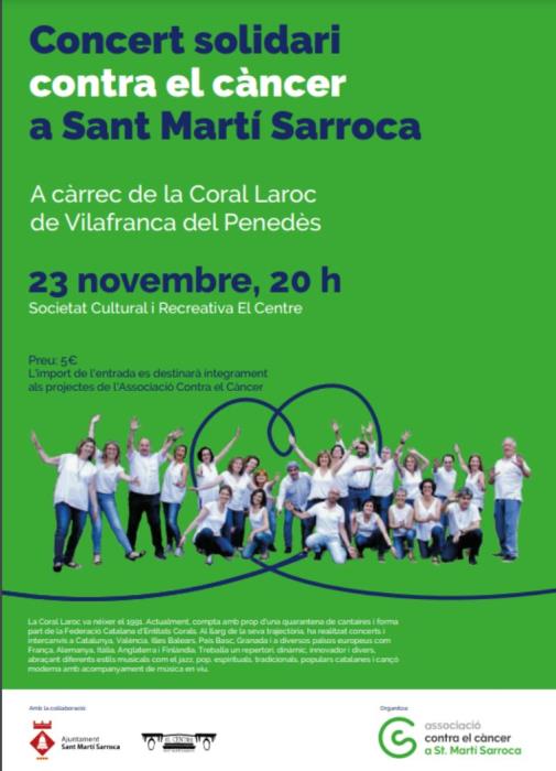 Concert solidari contra el càncer amb la Coral Laroc