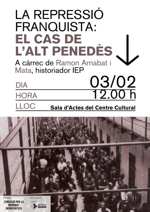 Conferència sobre la Repressió franquista a Gelida