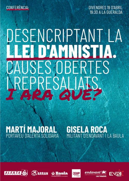 Desencriptant la llei d’Amnistia. Causes obertes i represaliats: i ara què?