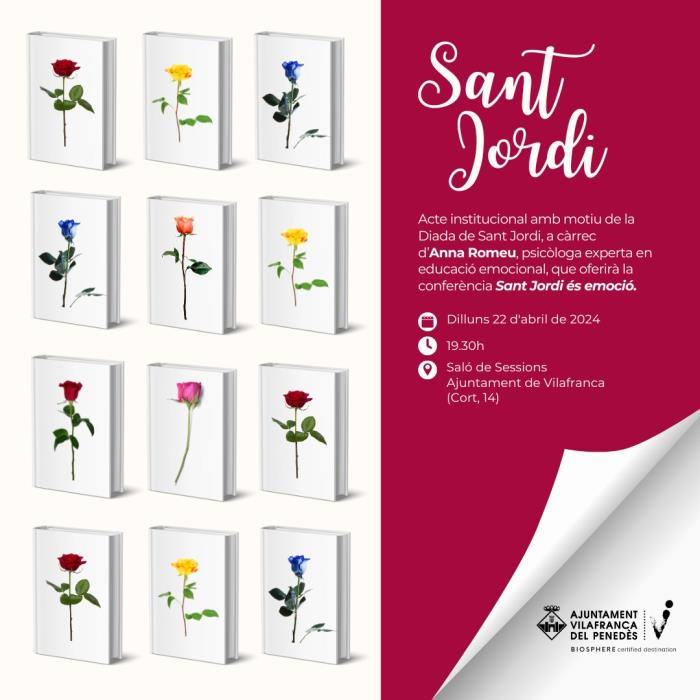 Diada de Sant Jordi a Vilafranca del Penedès