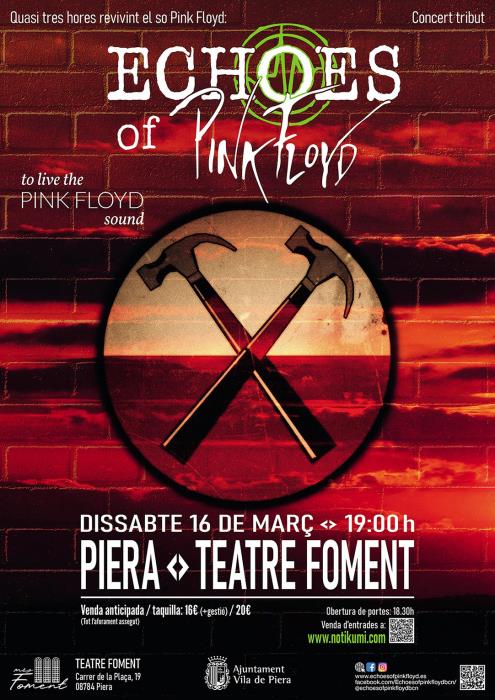 ECHOES OF PINK FLOYD Concert Tribut Pink Floyd a Piera