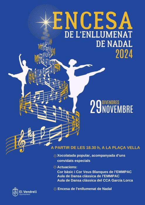Encesa de l'enllumenat de Nadal