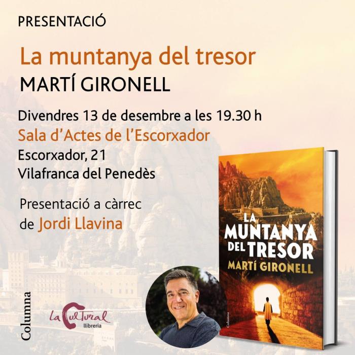 Martí Gironell presenta la seva última novel·la ‘La muntanya del tresor’