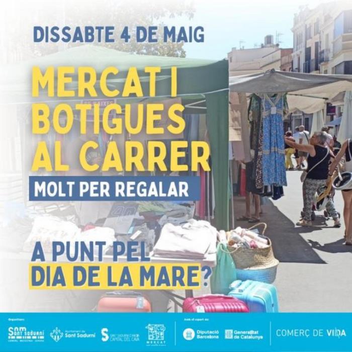 Mercat i botigues al carrer