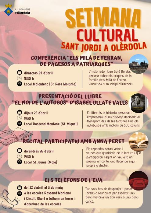 Setmana Cultural Sant Jordi a Olèrdola
