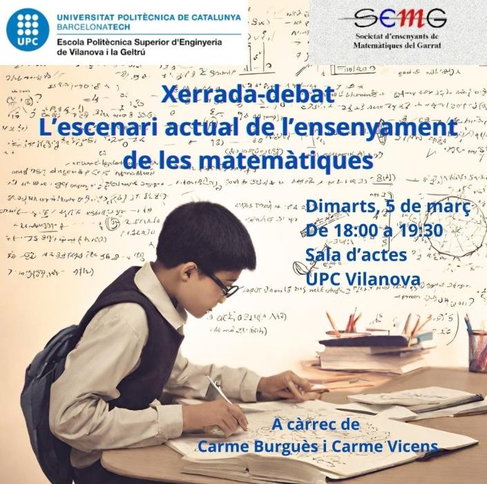 Xerrada debat: L’escenari actual de l’ensenyament de les matemàtiques