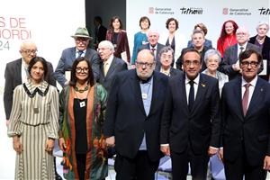 Bonmatí rep la creu Sant Jordi reivindicant el català i la igualtat entre homes i dones
