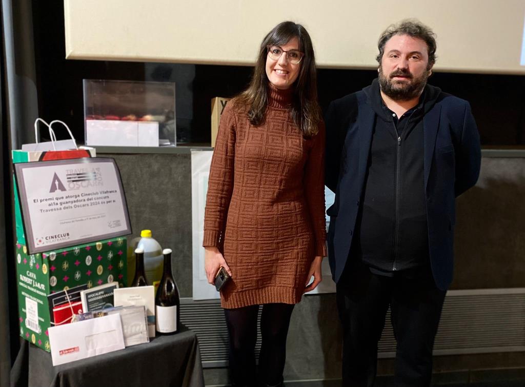 Carles Coll és el guanyador de la Travessa dels Oscar 2024 de Cineclub Vilafranca. Cineclub Vilafranca