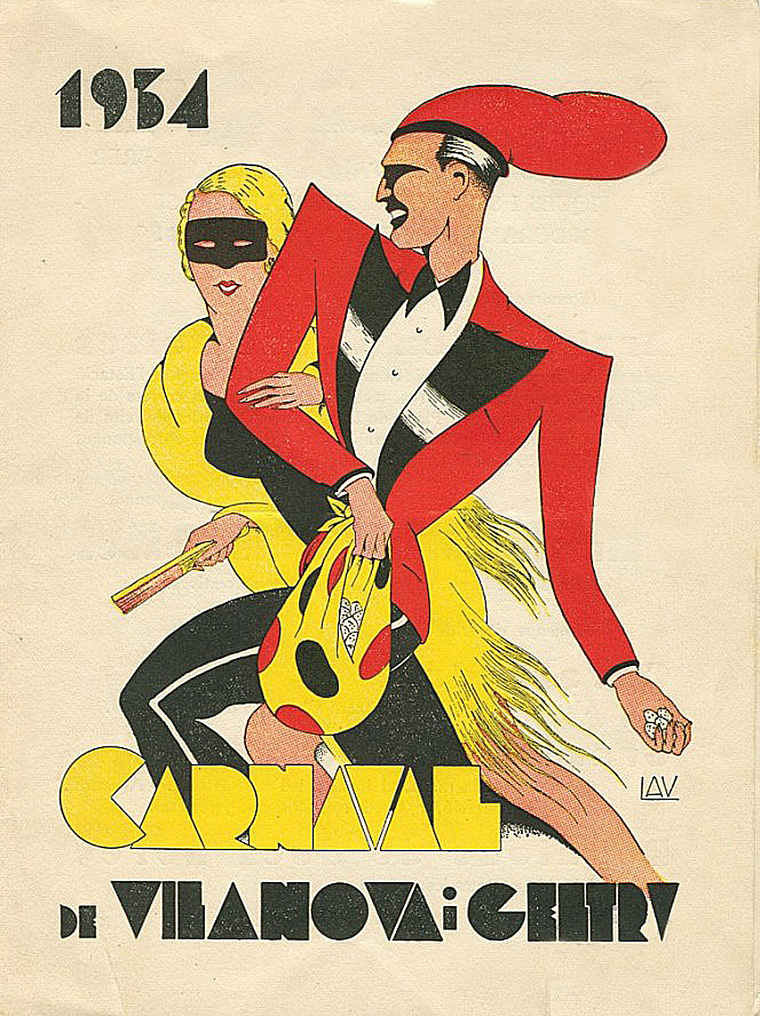 Cartell carnaval 1934. LAU