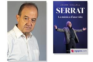 Coberta de ' Serrat. La música d’una vida' de Jaume Collell. Eix