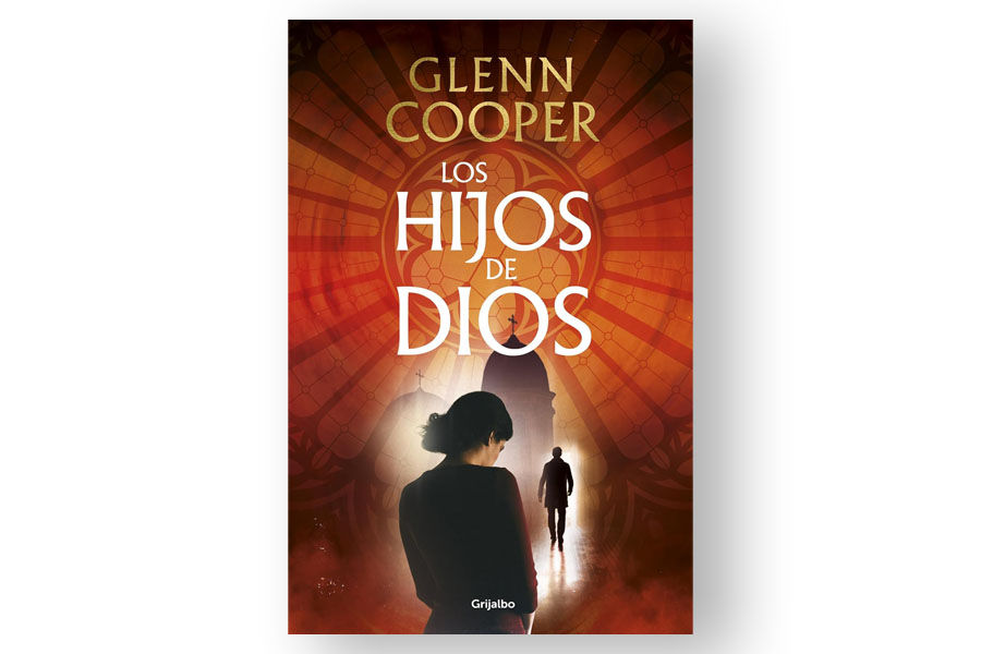 Coberta de 'Los hijos de Dios' de Glenn Cooper. Eix