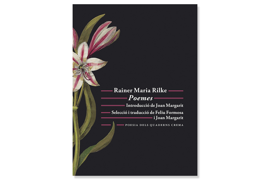Coberta de 'Poemes', de Rainer Maria Rilke . Eix