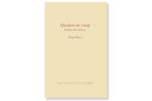 Coberta de 'Quadern de camp. Haikus del salobrar' de Miquel Rayó. Eix