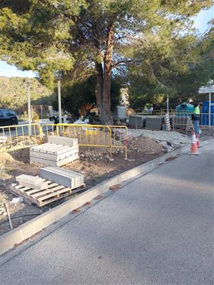 Comencen les obres de millora de la carretera que uneix Canyelles amb Daltmar