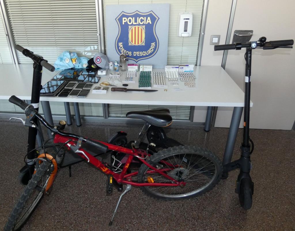 Detingut un home al Vendrell que venia droga i medicaments a canvi d’objectes sostrets. Mossos d'Esquadra