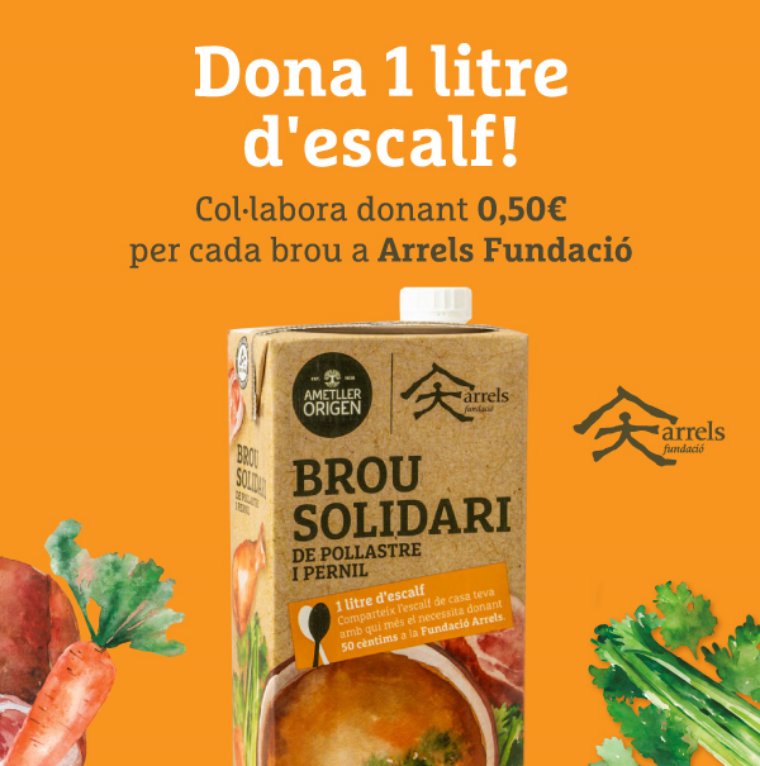 “Dona 1L d'escalf”, the solidarity campaign to guarantee a hot plate for the homeless