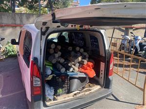 Dos detinguts per robar les pilones del nou carril bici de Vilanova