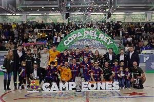 El Barça guanya la Copa del Rei . Eix