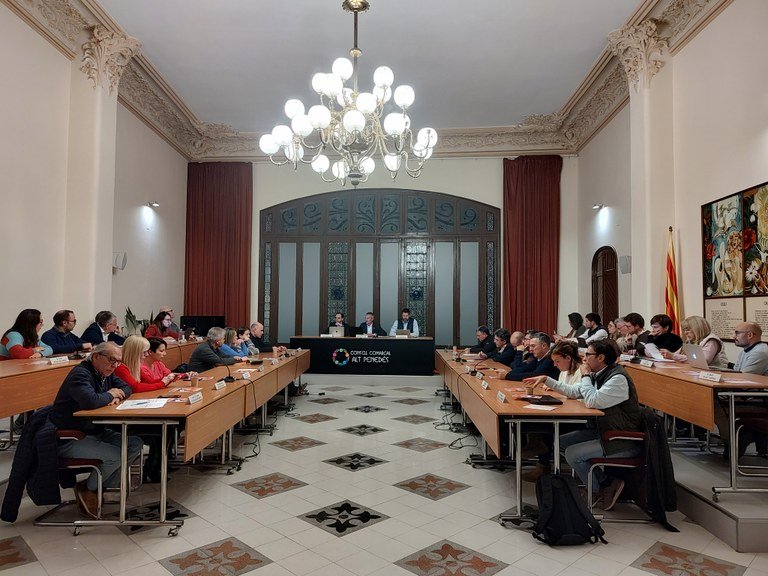 El Consell Comarcal de l'Alt Penedès aprova el pressupost 2025 amb inversions de prop d’1meur en medi ambient i educació. CC Alt Penedès