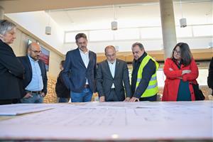 El conseller de Drets Socials, Carles Campuzano i Canadés, ha visitat avui el projecte residencial de la Fundació Santa Teresa a Calafell. Generalitat