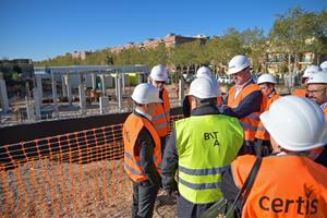 El conseller de Drets Socials, Carles Campuzano i Canadés, ha visitat avui el projecte residencial de la Fundació Santa Teresa a Calafell