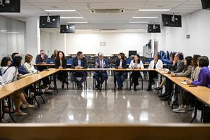 El conseller de Salut, Manel Balcells, ha visitat avui l’Hospital Residència Sant Camil . Generalitat de Catalunya