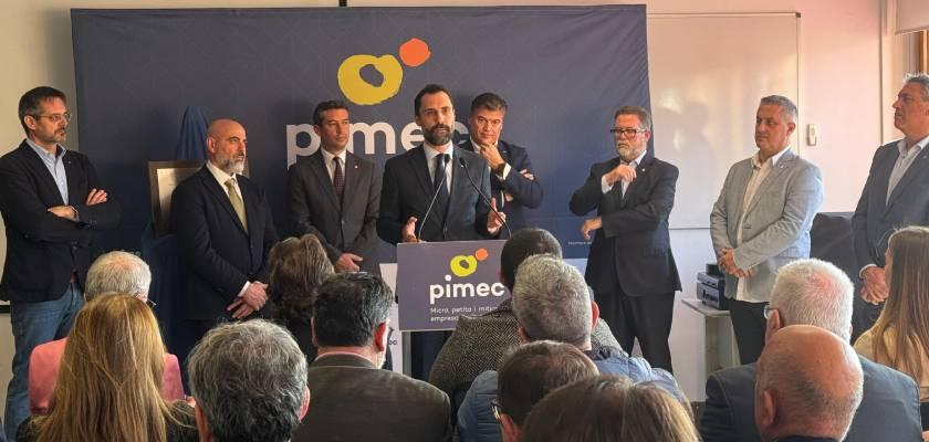 El conseller d’Empresa i Treball, Roger Torrent, inaugura la delegació de PIMEC Baix Penedès. PIMEC