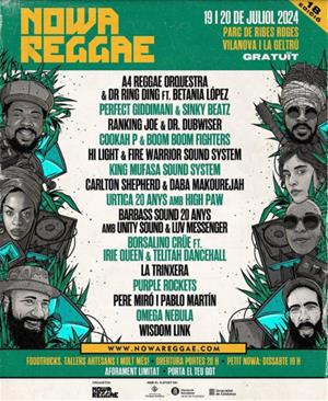 El Festival Nowa Reggae torna a Vilanova i la Geltrú amb dues jornades de música jamaicana