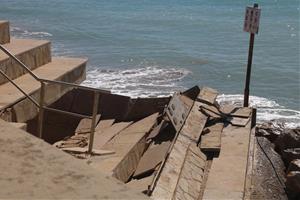 El Vendrell retirarà petits murs i escales d’accés a les platges per guanyar resiliència vers els temporals