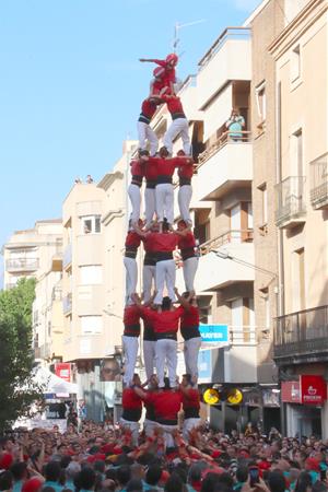 Els Castellers de Vilafranca s'endinsen en la gamma extra a la Diada de les Colles Campiones del Concurs