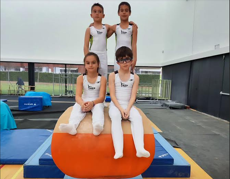 Els gimnastes de l’Associació Esportiva Pasífae. Eix