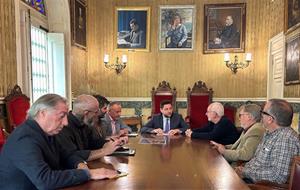 Imatge de la trobada dels reponsables de Pro Vegueria Penedès amb l’alcalde de Tarragona. Eix