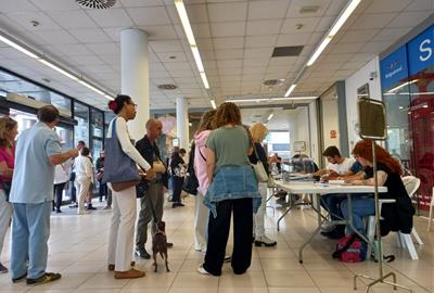 Imatge de les votacions a les eleccions catalanes a Sitges. Ajuntament de Sitges