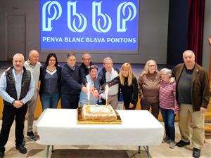 Inauguració oficial de la nova Penya Blanc i Blava de Pontons