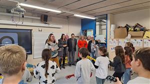 La consellera d’Educació visita l’Institut-Escola El Morsell d’Olivella. Ajuntament d'Olivella