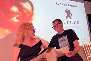 La directora de la Fundació del Festival de Sitges, Mònica Garcia, i el director artístic del Festival de Sitges, Ángel Sala, a la Fàbrica Moritz . AC