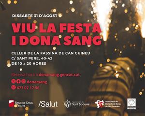 La Festa de la Fil·loxera promou una nova campanya de donació de sang pel 31 d’agost. EIX