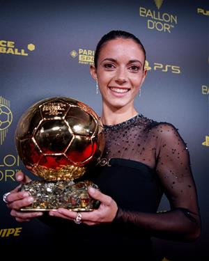 La futbolista ribetana Aitana Bonmatí, Creu de Sant Jordi 2024. ACN