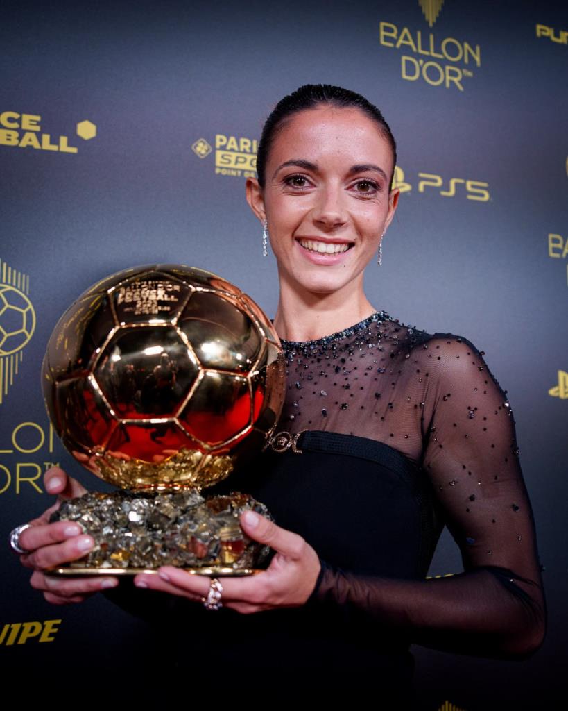 La futbolista ribetana Aitana Bonmatí, Creu de Sant Jordi 2024. ACN