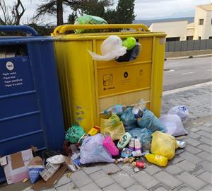 La Granada inicia una campanya per promoure el reciclatge eficient i reduir el cost de la gestió de residus. Ajuntament de La Granada