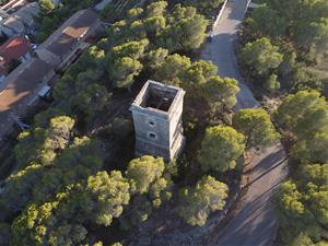 La torre del Telègraf òptic del Vendrell. Eix