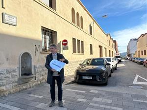 L’alcalde FranCisco Romero anuncia l’inici imminent de l’aparcament dissuasiu al c/ Dr. Fleming  . Ajuntament de Vilafranca