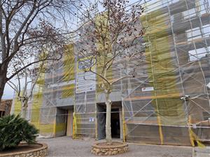 Les obres de rehabilitació energètica de la masia Can Puig inicien la segona fase