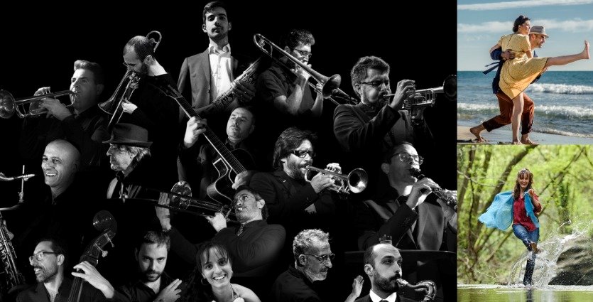 L’espectacular grup Men In Swing Big Band actua dissabte a la Masia Torreblanca. EIX