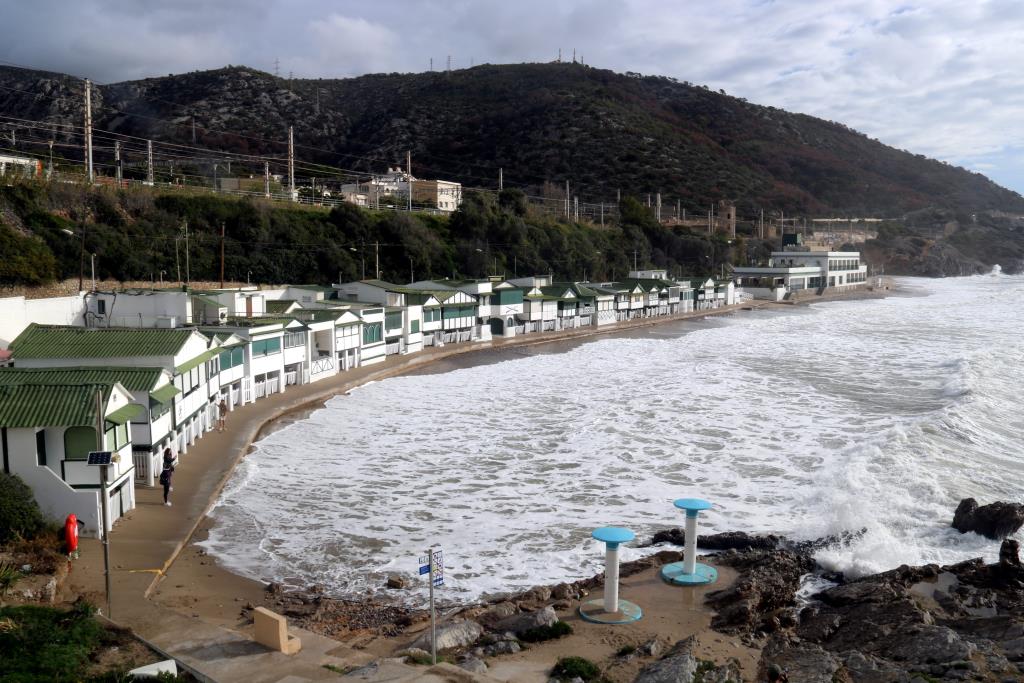 L'estat de les platges de Sitges després del temporal de Setmana Santa. ACN