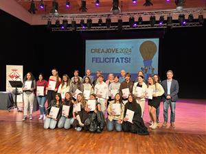 Lliurats els premis de la 22a edició del Creajove a les millors idees de negoci dels estudiants de secundària de Vilafranca. Ajuntament de Vilafranca